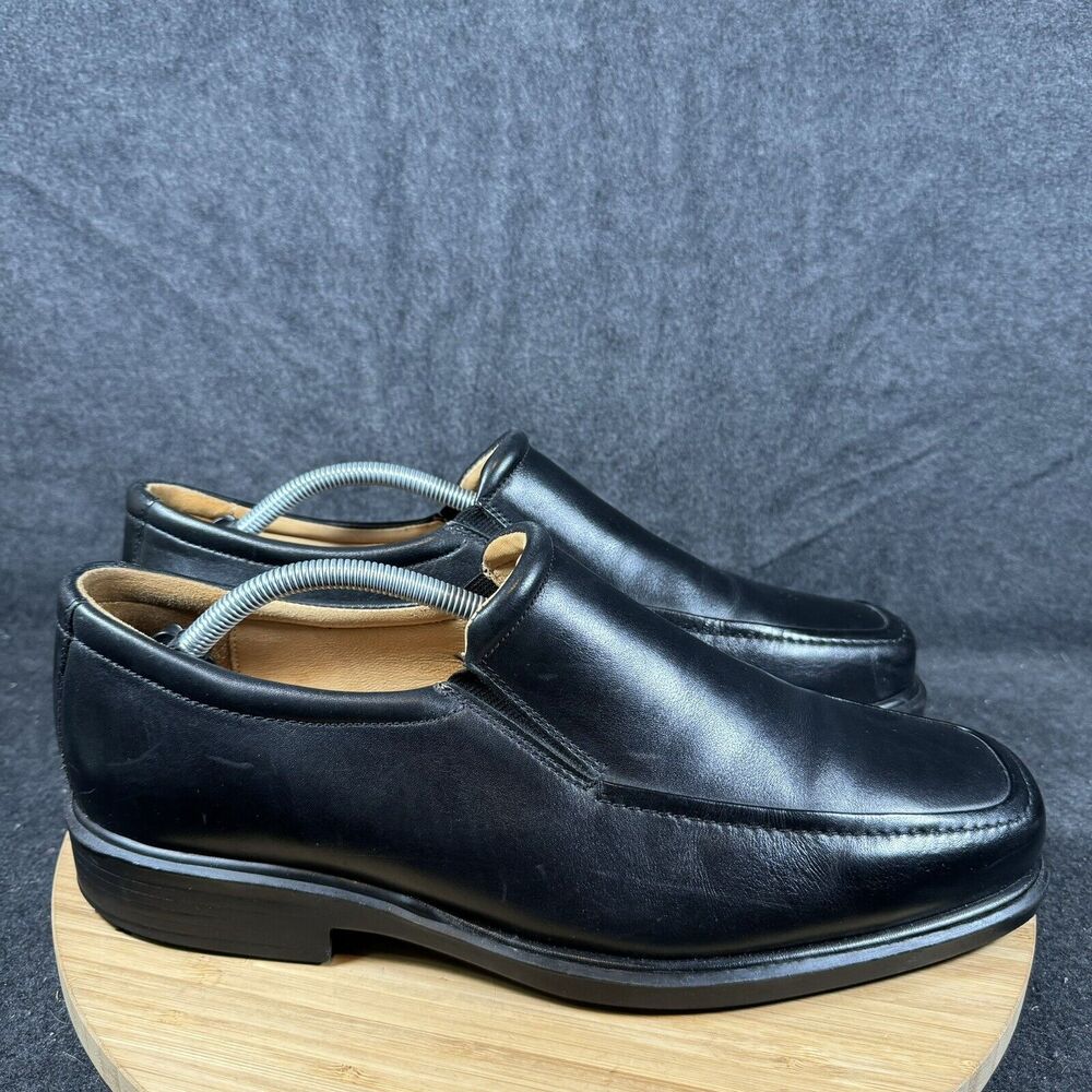 Johnston & Murphy Size 11 M Mens Goodwin Loafer Dress Shoes Black‎ Slip On